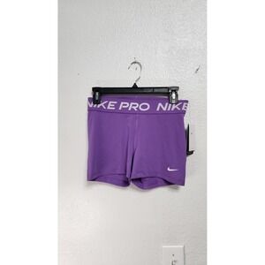 Nike Pro 3" Compression Shorts  Womens Medium Purple NWT